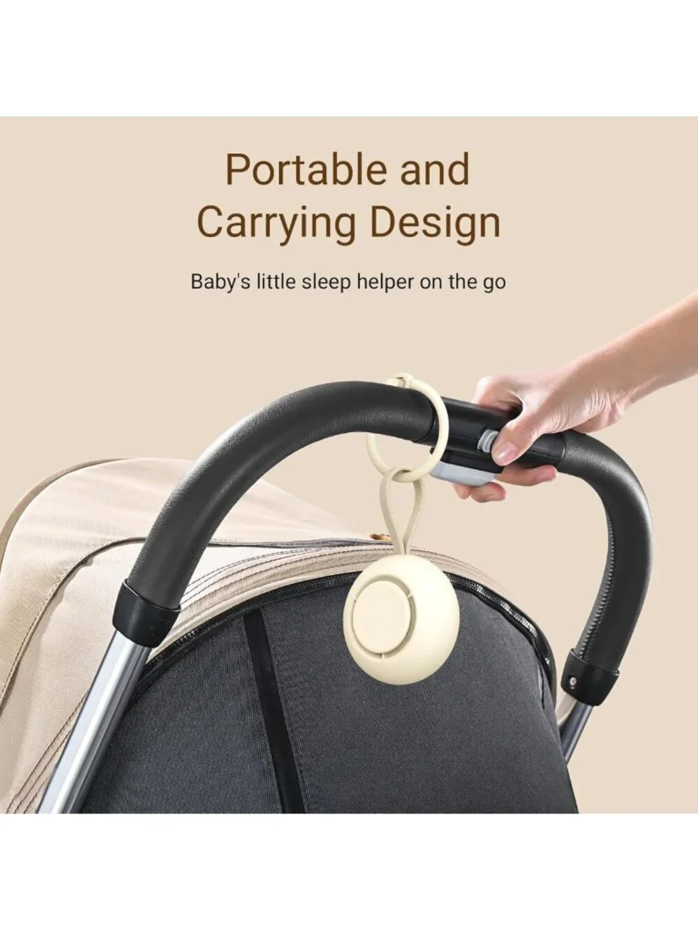 Portable Baby Sound Machine & Essentials for Kids - Soothing Sleep Aid & White